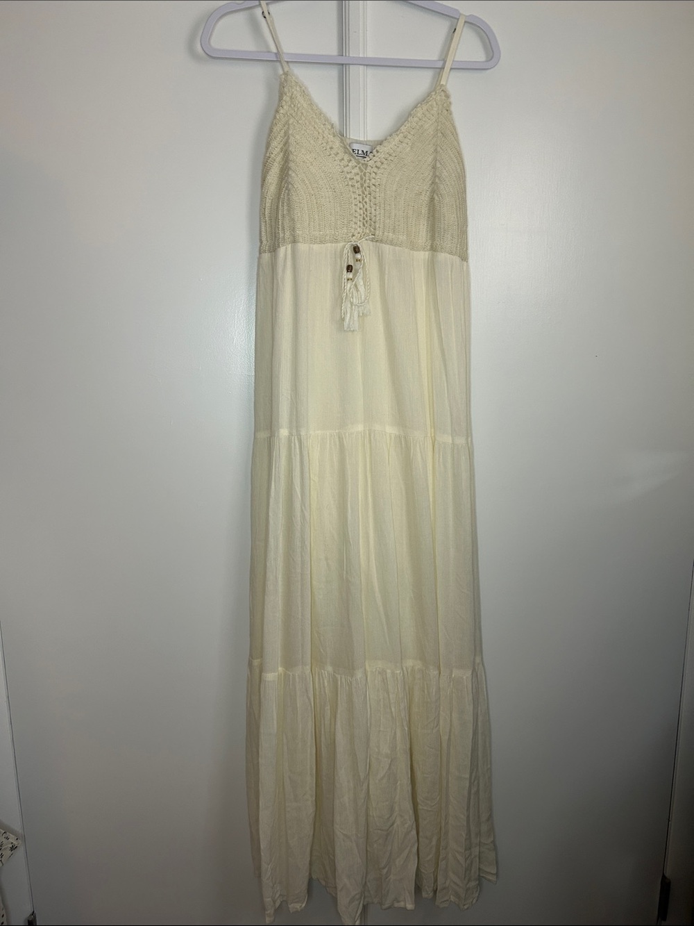 Crochet Top Flowy Maxi Dress - Picture 3 of 8